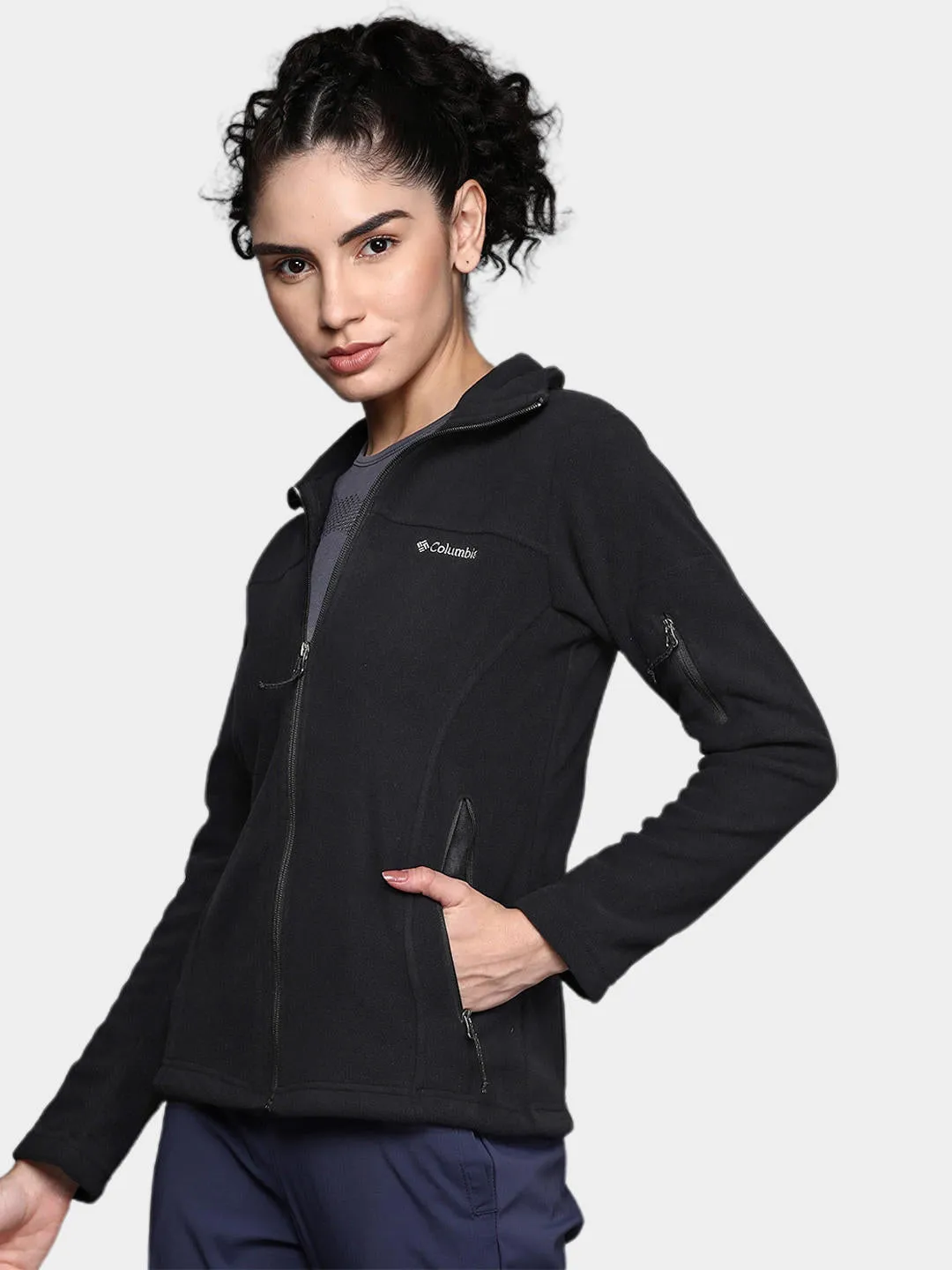 Columbia Women Black Fast Trek II Fleece Jacket