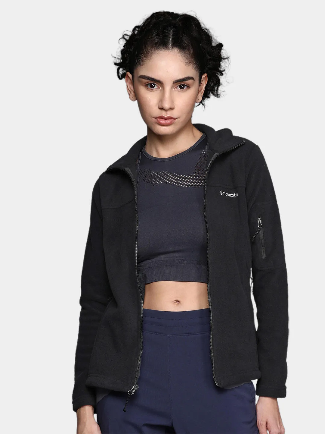 Columbia Women Black Fast Trek II Fleece Jacket