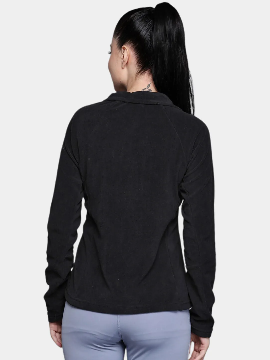 Columbia Women Black Glacial IV Half Zip Fleece