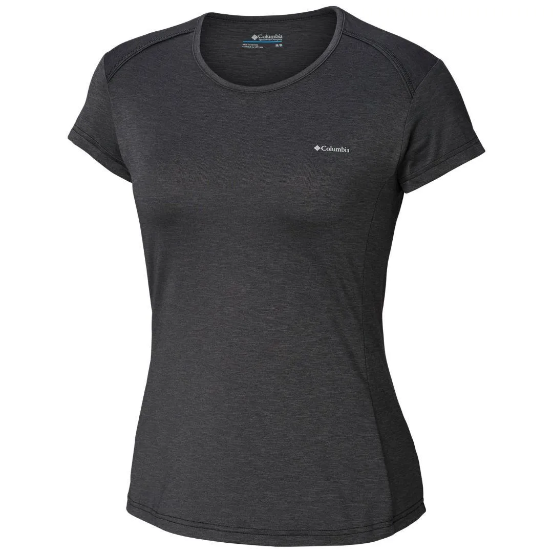 Columbia Women Black Omni-Wick Firwood Camp Tshirt