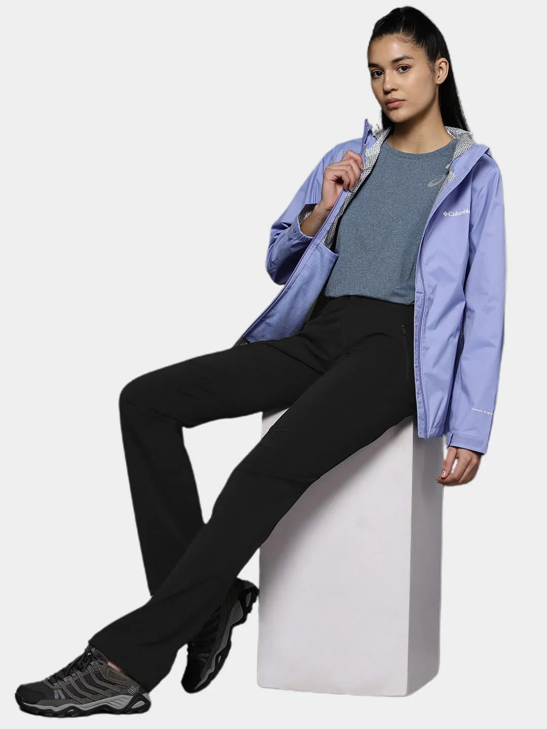 Columbia Women Black Omni-Wick Passo Alto Pant