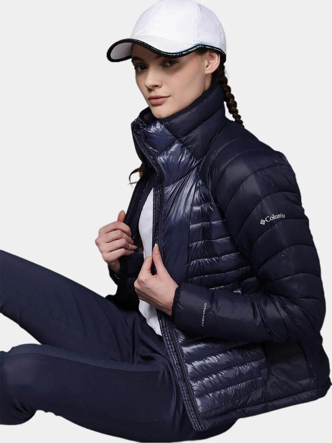 Columbia Women Blue Omni-Heat Infinity Labyrinth Loop Jacket