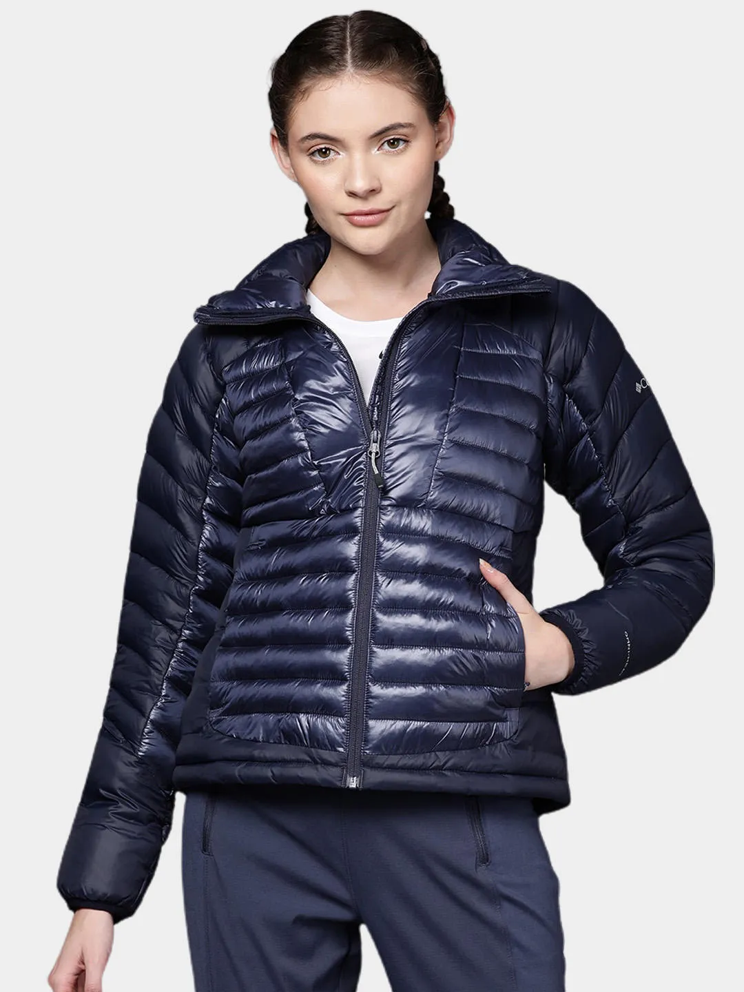 Columbia Women Blue Omni-Heat Infinity Labyrinth Loop Jacket
