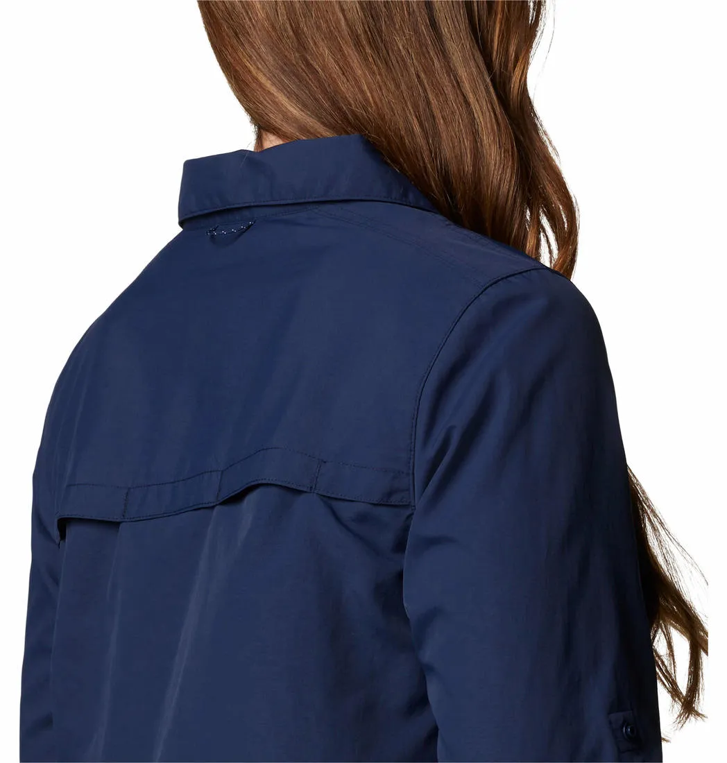 Columbia Women Blue Omni-Shade Silver Ridge 3.0 Long Sleeve Shirt