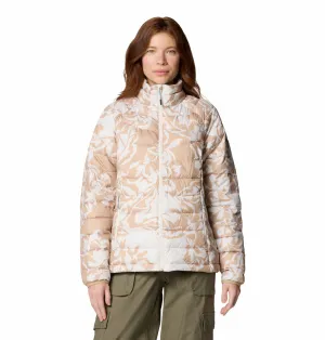 Columbia Women Brown Omni-Heat Reflective Powder Lite II Printed Jacket
