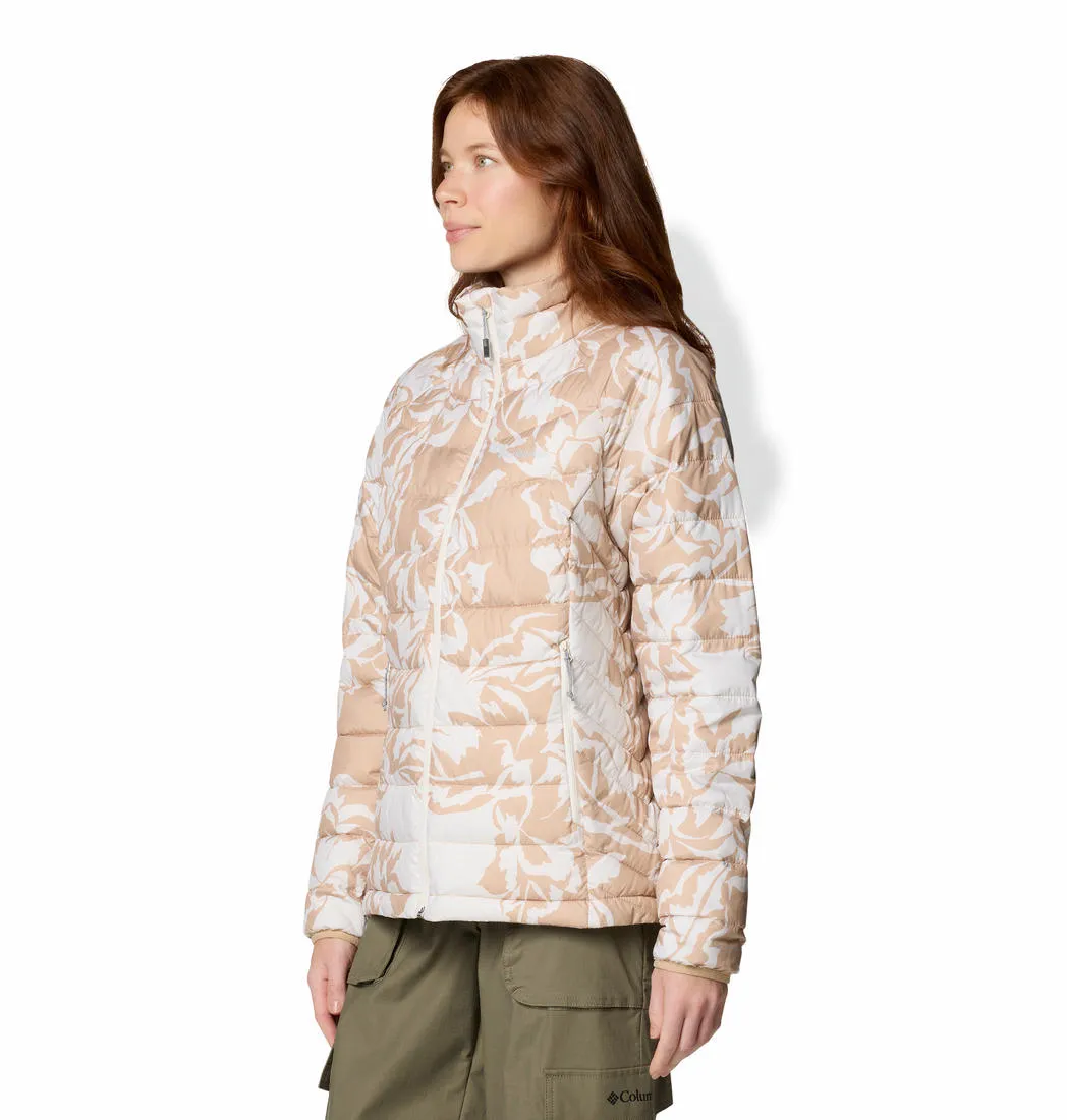 Columbia Women Brown Omni-Heat Reflective Powder Lite II Printed Jacket