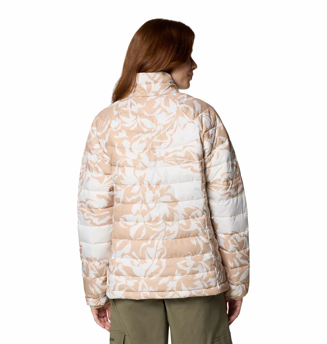 Columbia Women Brown Omni-Heat Reflective Powder Lite II Printed Jacket