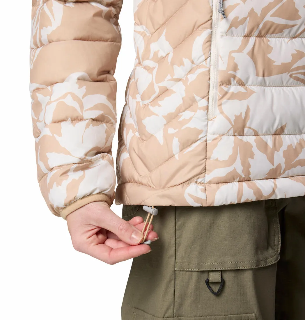 Columbia Women Brown Omni-Heat Reflective Powder Lite II Printed Jacket