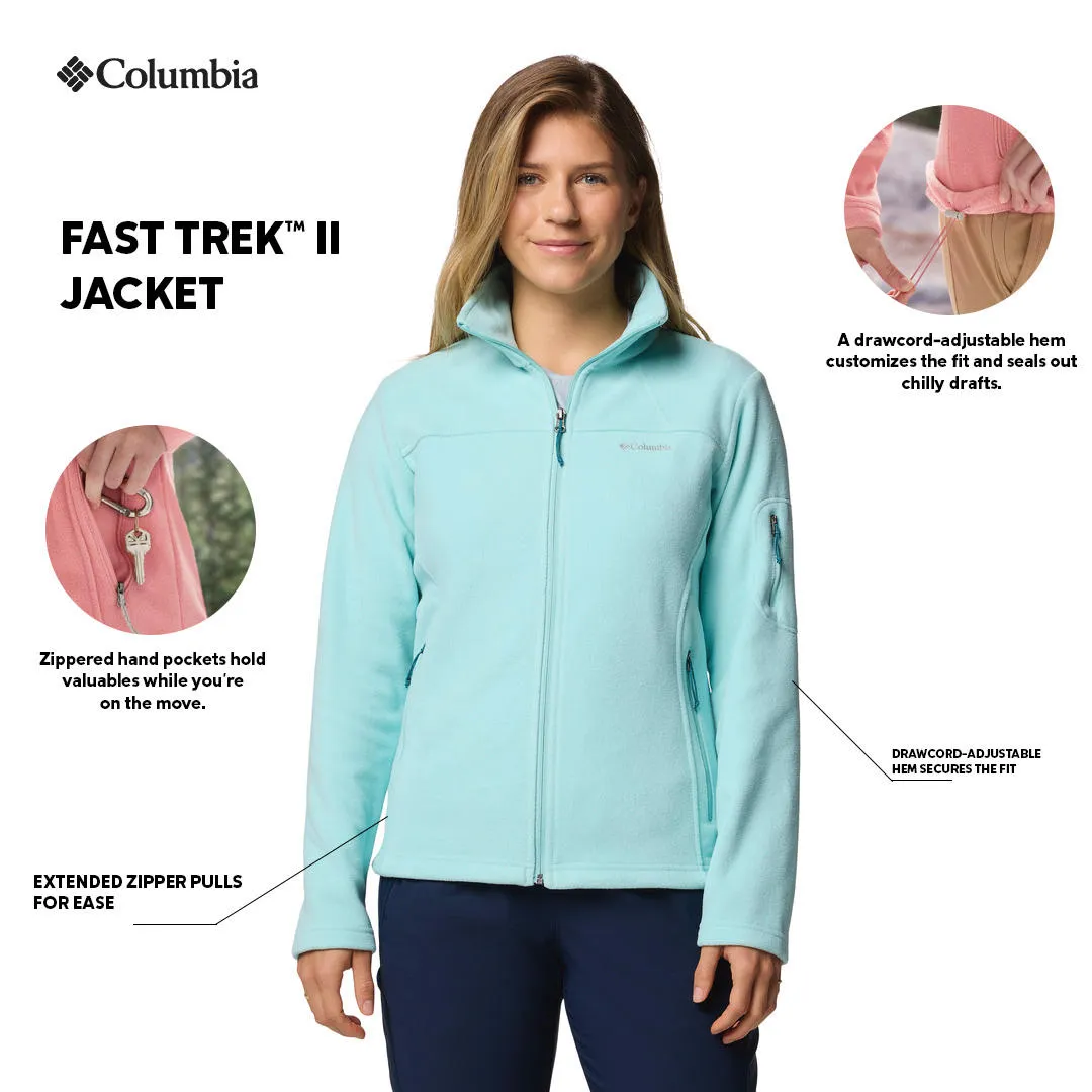 Columbia Women Green Fast Trek II Fleece Jacket