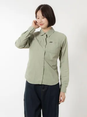 Columbia Women Green Omni-Shade Silver Ridge 3.0 Long Sleeve Shirt