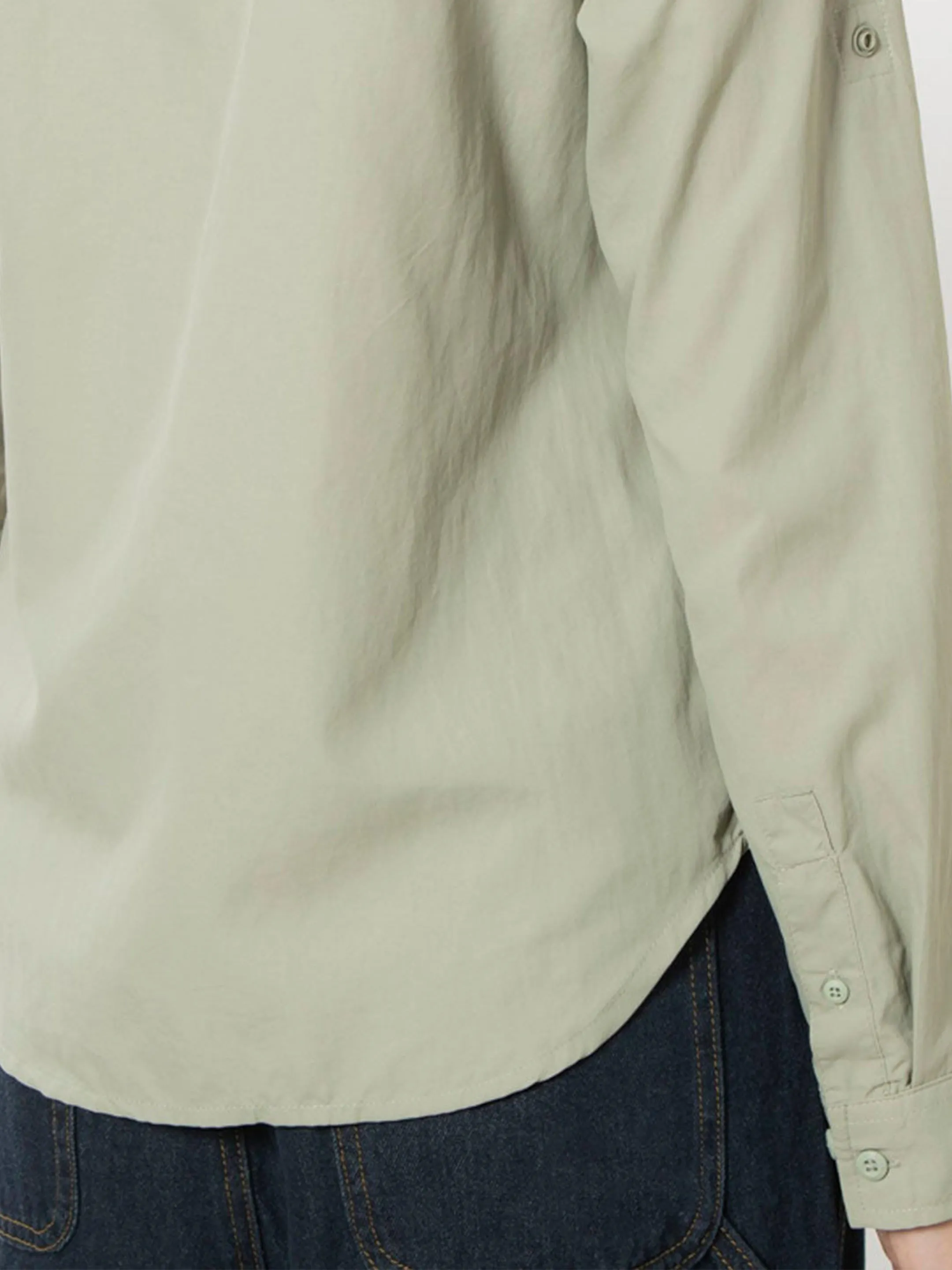 Columbia Women Green Omni-Shade Silver Ridge 3.0 Long Sleeve Shirt