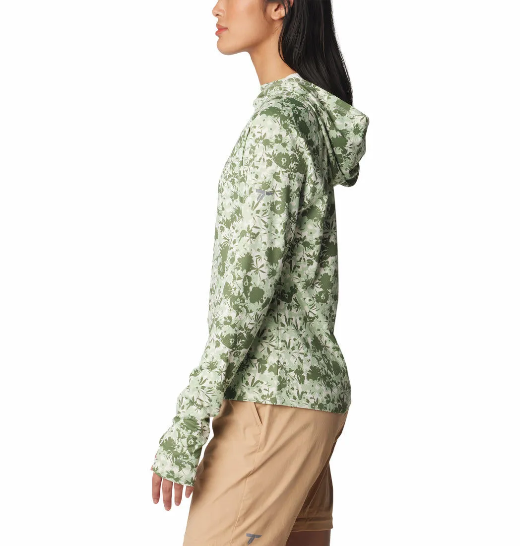 Columbia Women Green Omni-Shade Summit Valley Hoodie