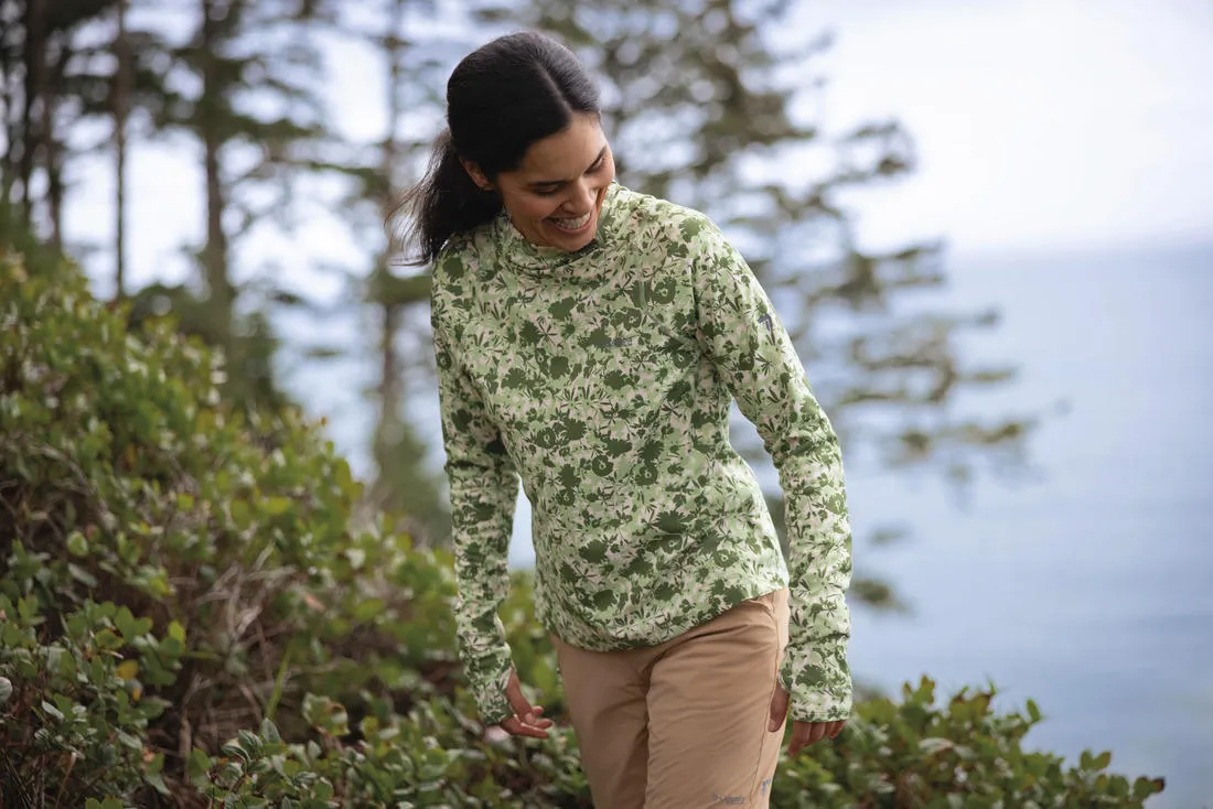 Columbia Women Green Omni-Shade Summit Valley Hoodie