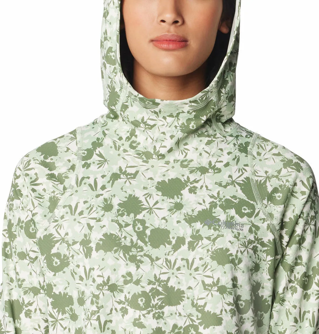 Columbia Women Green Omni-Shade Summit Valley Hoodie