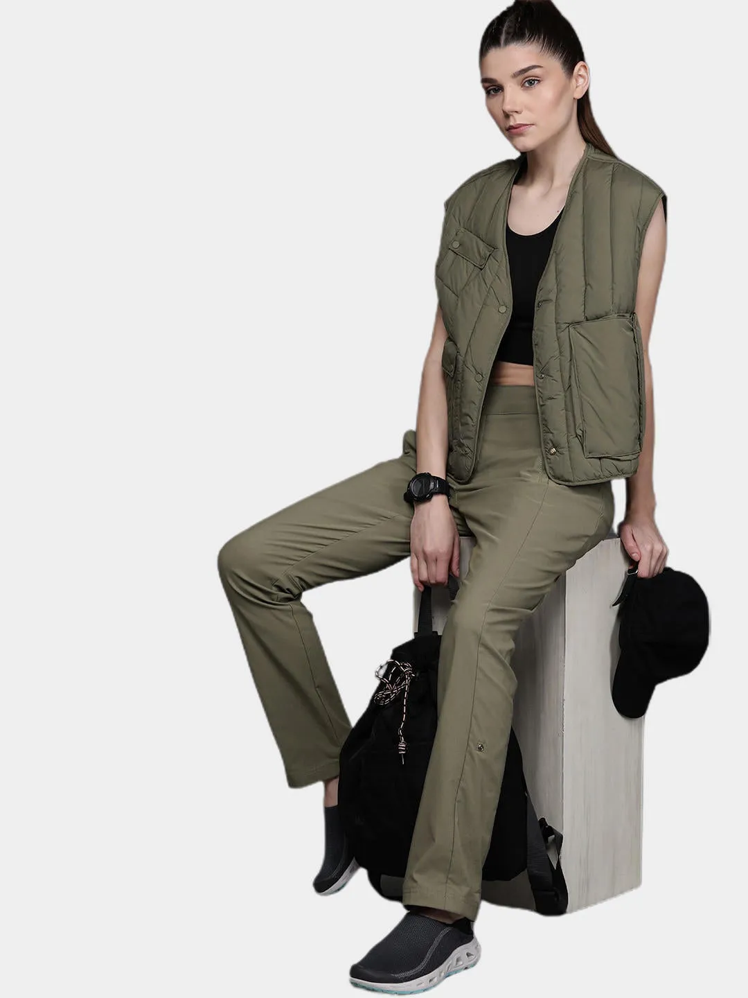 Columbia Women Green Omni-Shield Firwood Core Pant