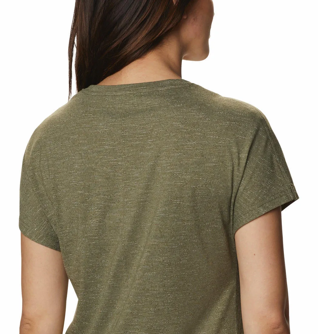Columbia Women Green Omni-Wick Cades Cape Tshirt
