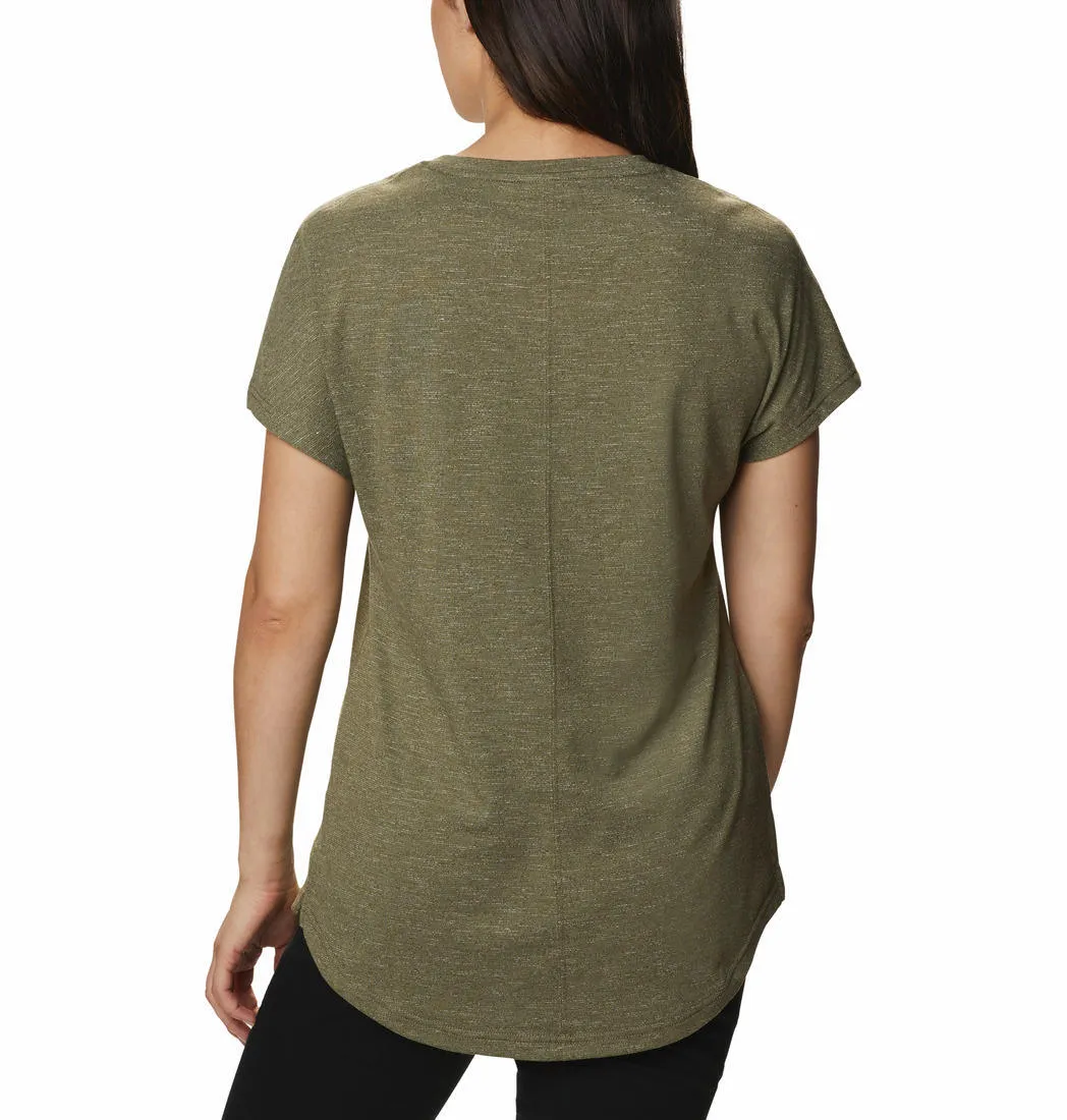 Columbia Women Green Omni-Wick Cades Cape Tshirt