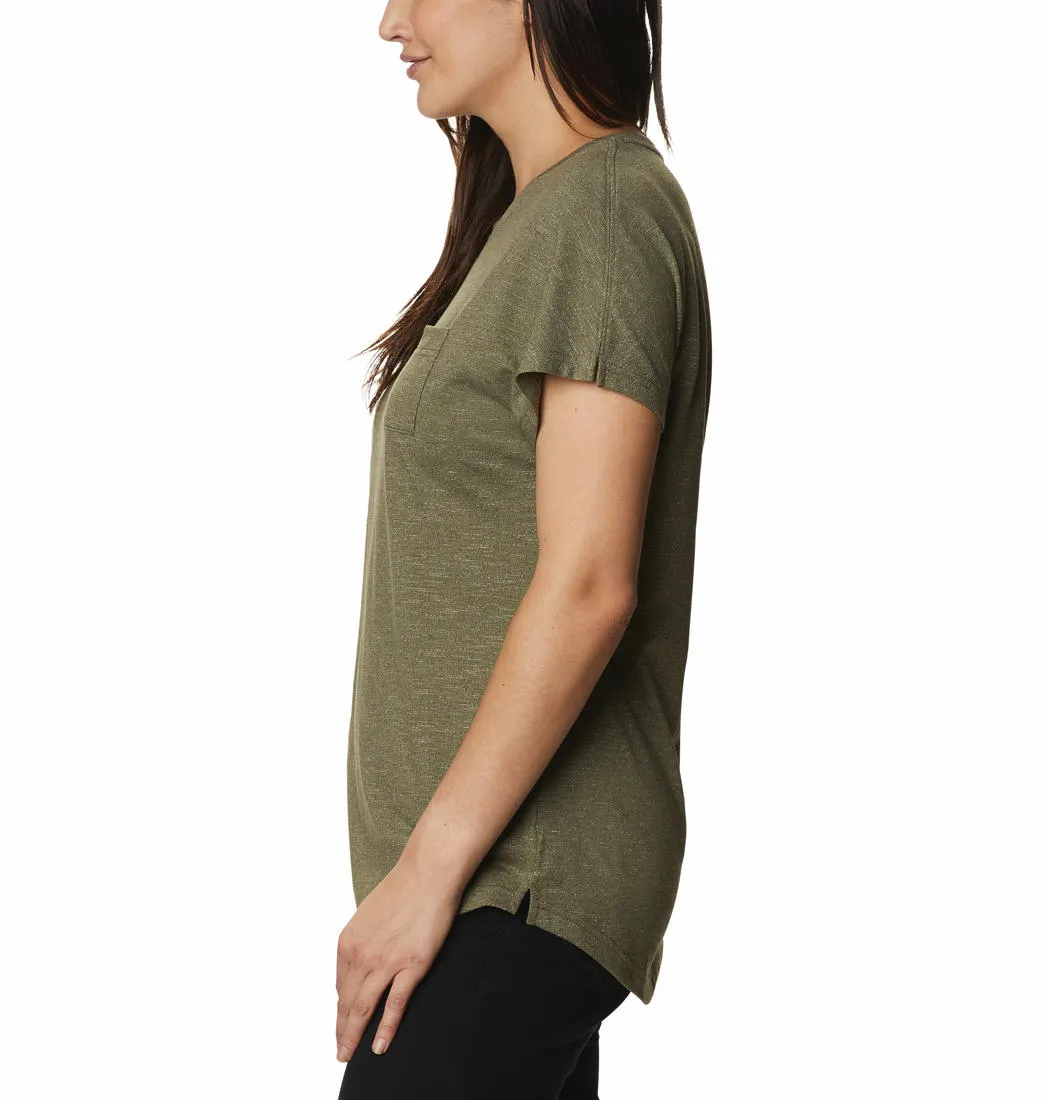 Columbia Women Green Omni-Wick Cades Cape Tshirt