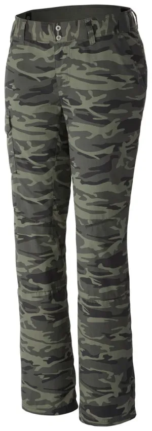 Columbia Women Green Silver Ridge Printed Pant