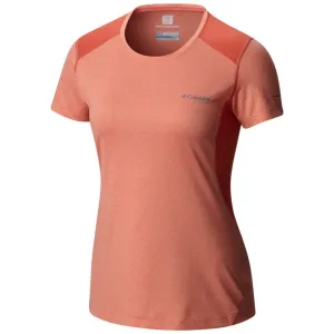 Columbia Women Orange Omni-Freeze Titan Ice Tshirt