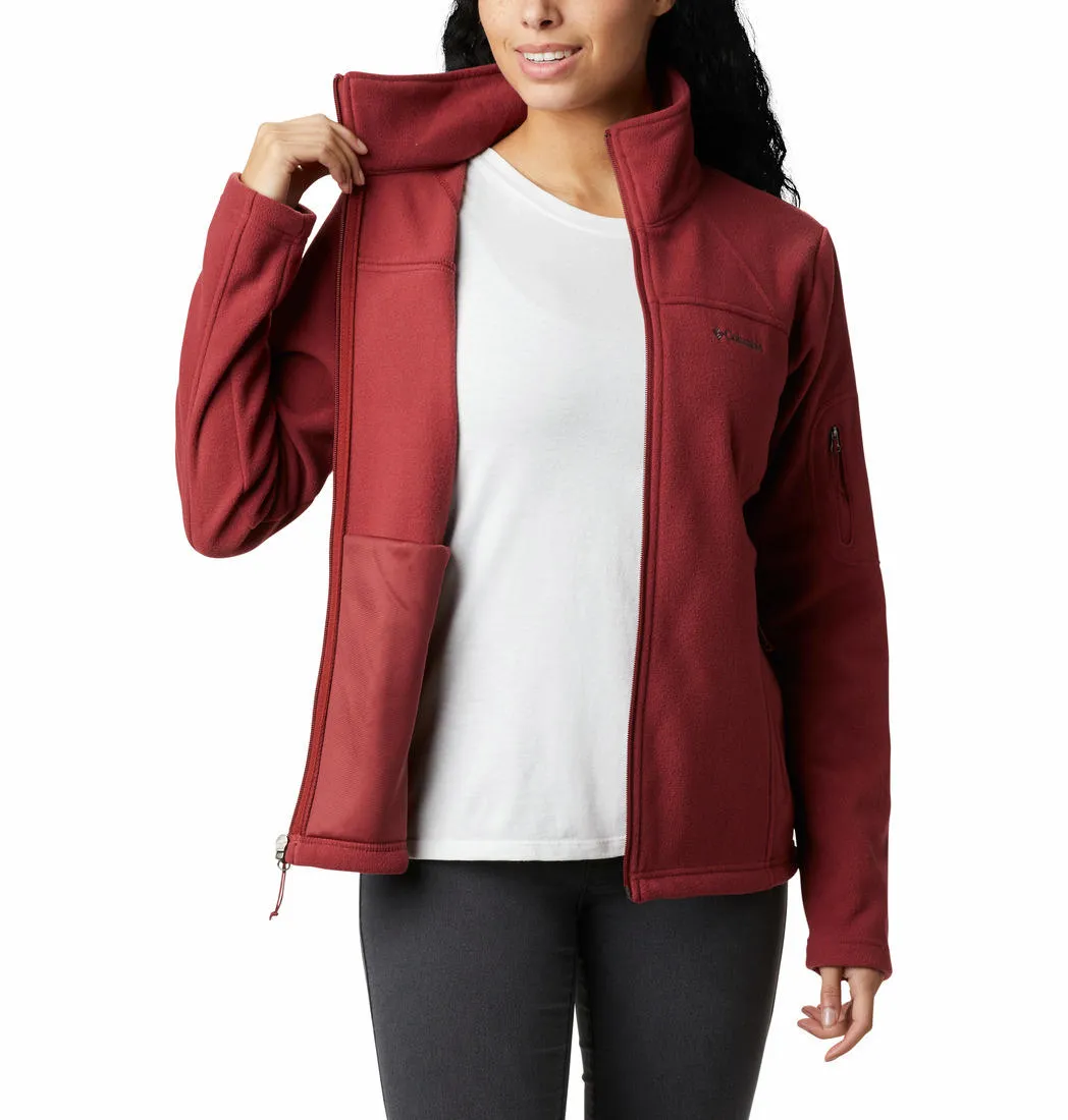 Columbia Women Red Fast Trek II Fleece Jacket