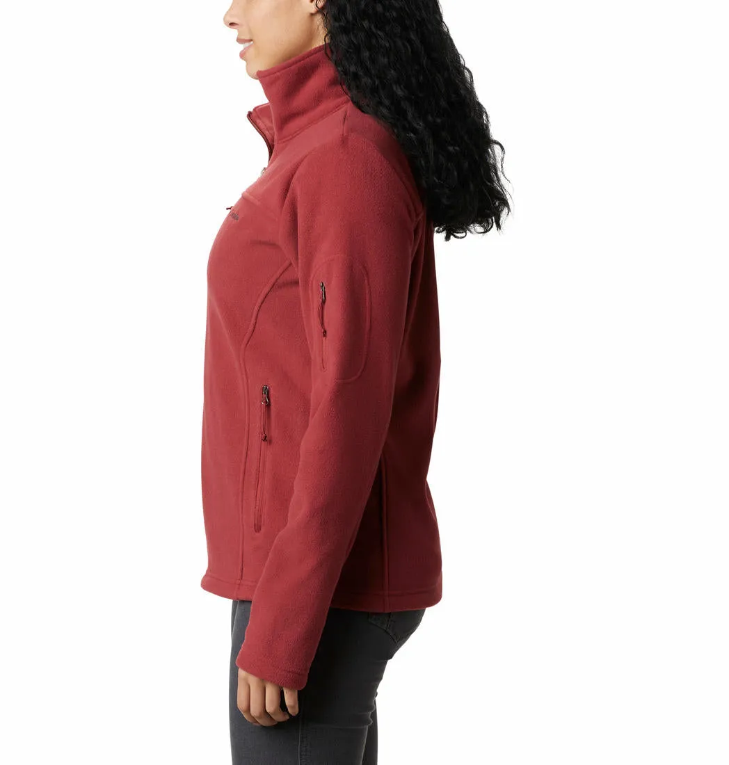 Columbia Women Red Fast Trek II Fleece Jacket