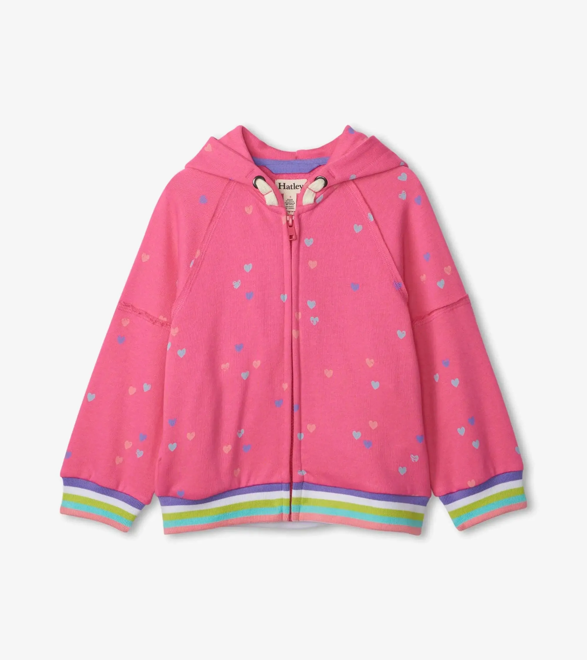 Girls Confetti Hearts Hoodie | Hatley