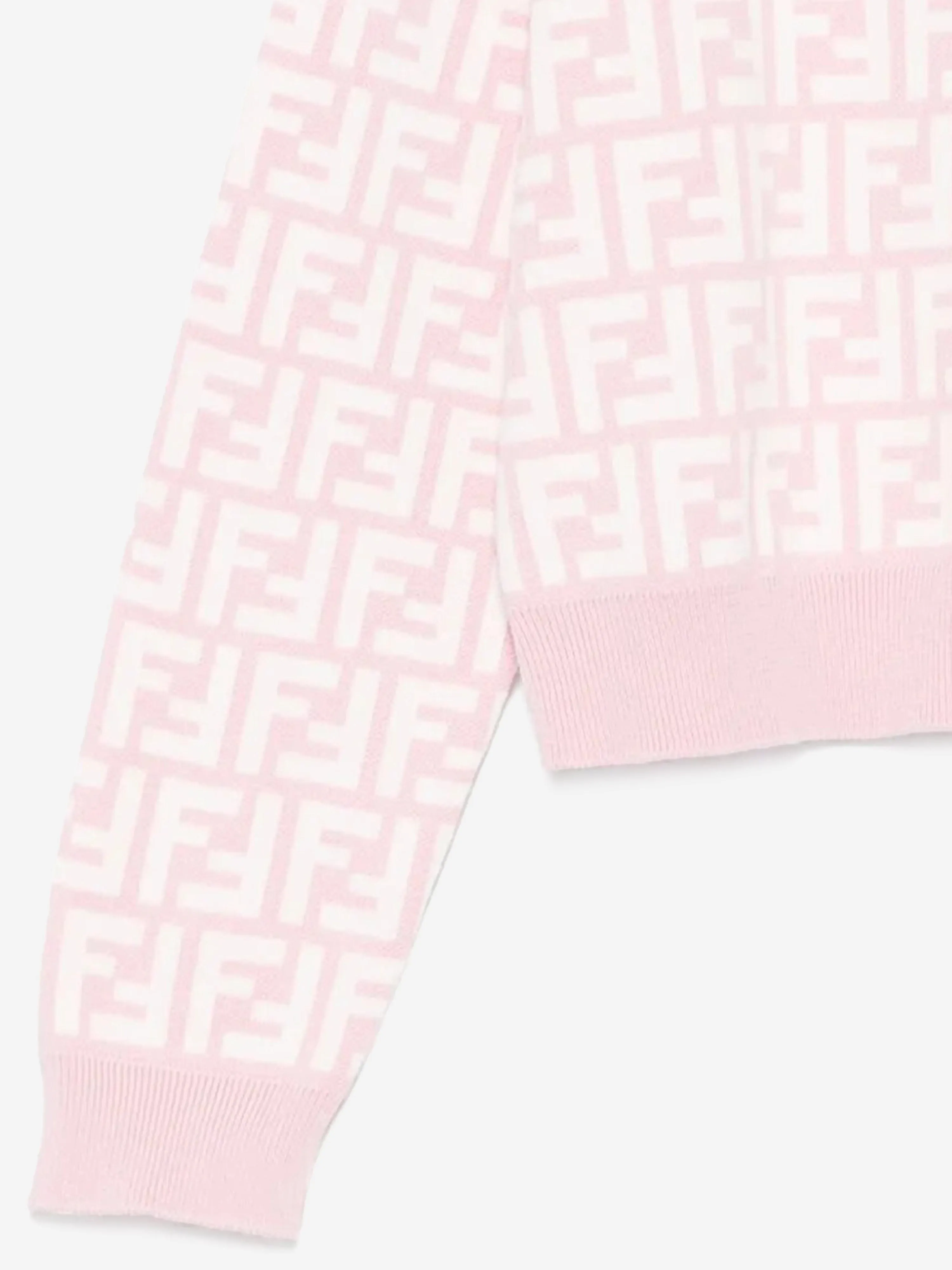 Girls FF Logo Knittd Cardigan in Pink