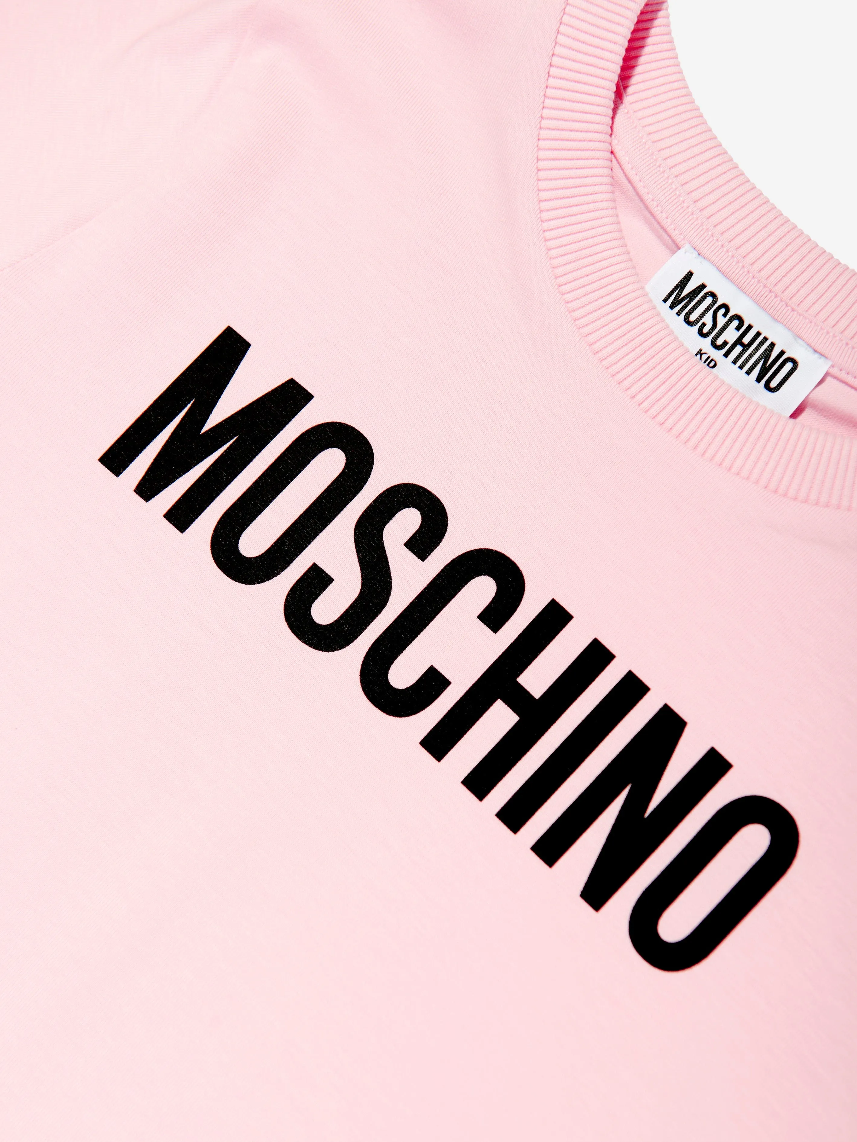 Girls Logo Print T-Shirt in Pink