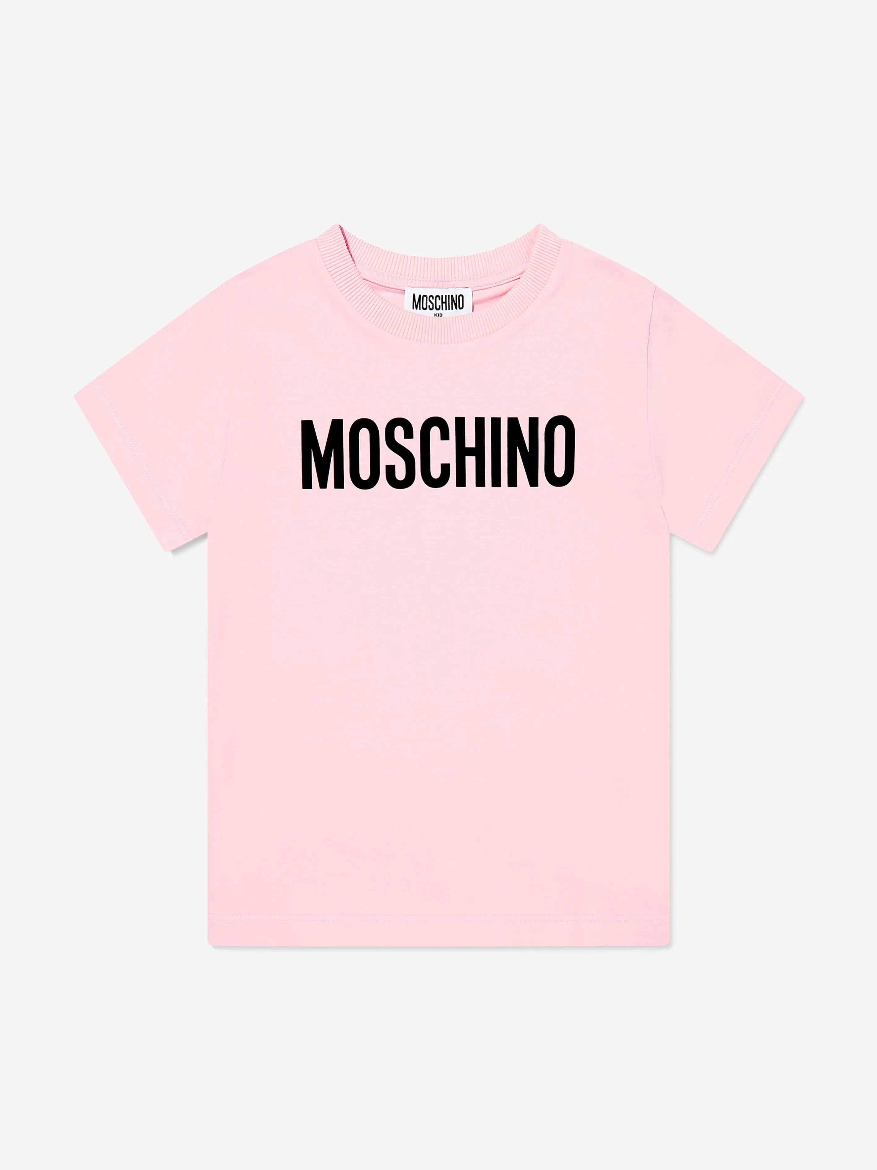 Girls Logo Print T-Shirt in Pink