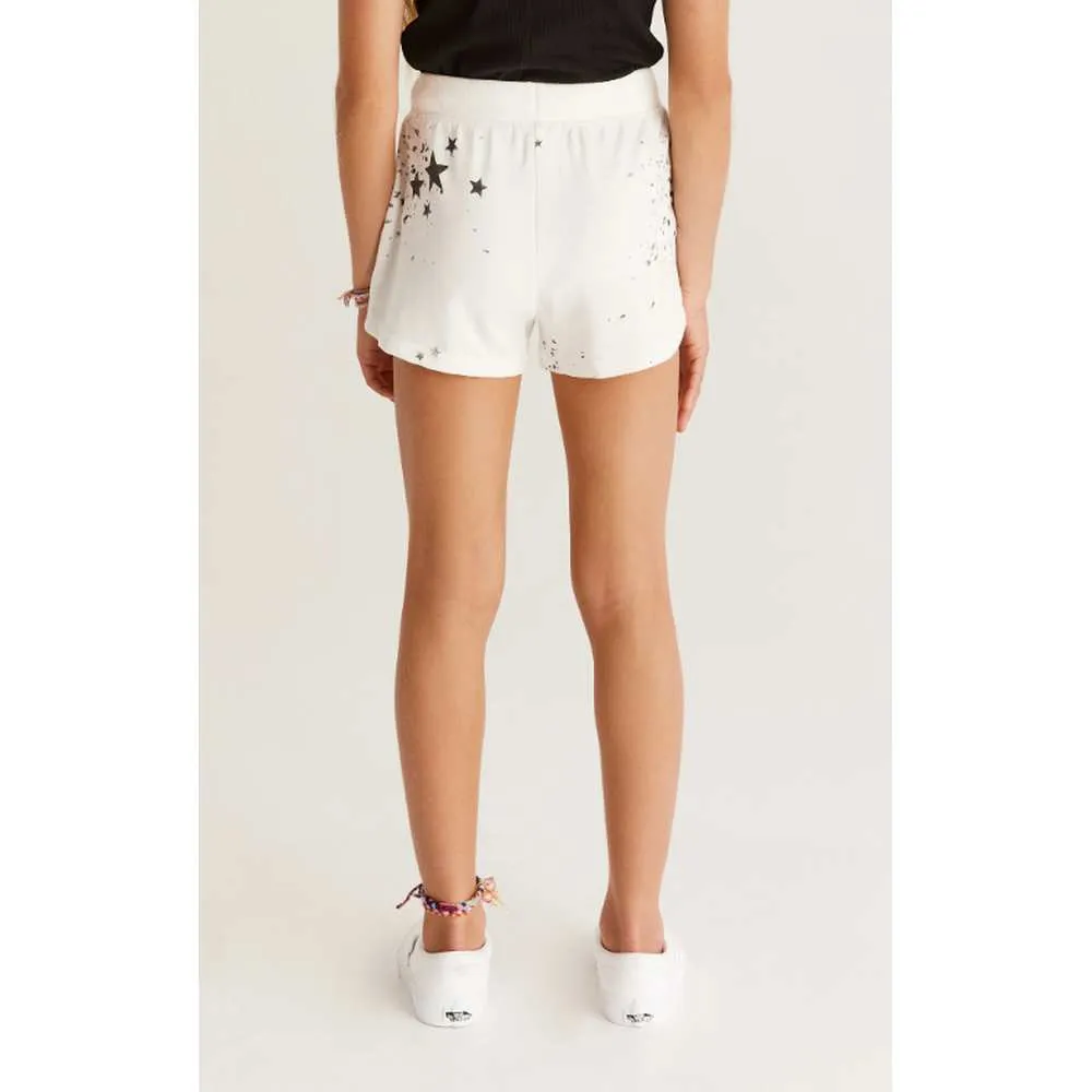 Girls' Splatter Star Shorts