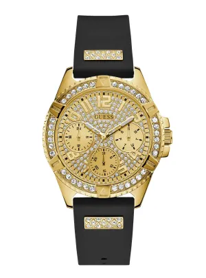Gold And Black Lady Fontier Watch Guess