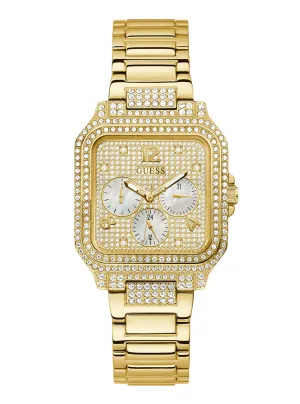 Gold Deco Glitz Watch Guess