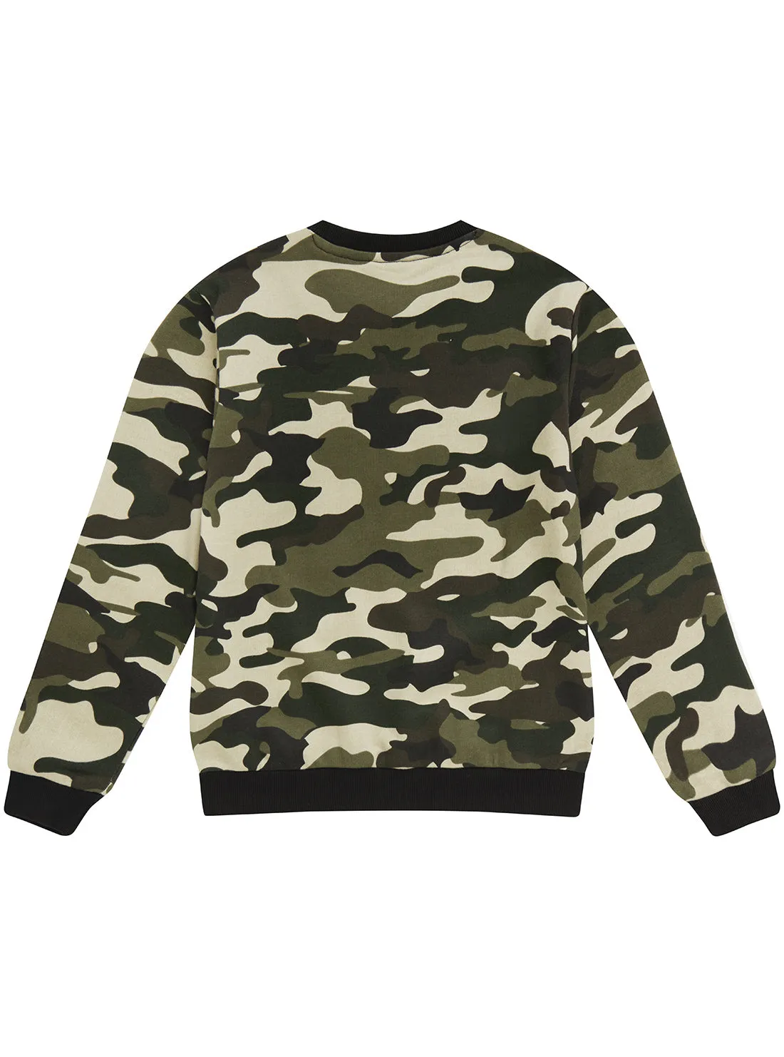 Green Camo Long Sleeve Jumper (7-16) Guess