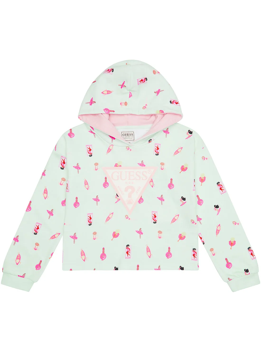 Green Hooded Jumper (2-7) Guess