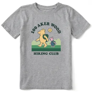 Kids 100 Aker Hiking Club Winnie Short Sleeve Crusher Tee Life is Good