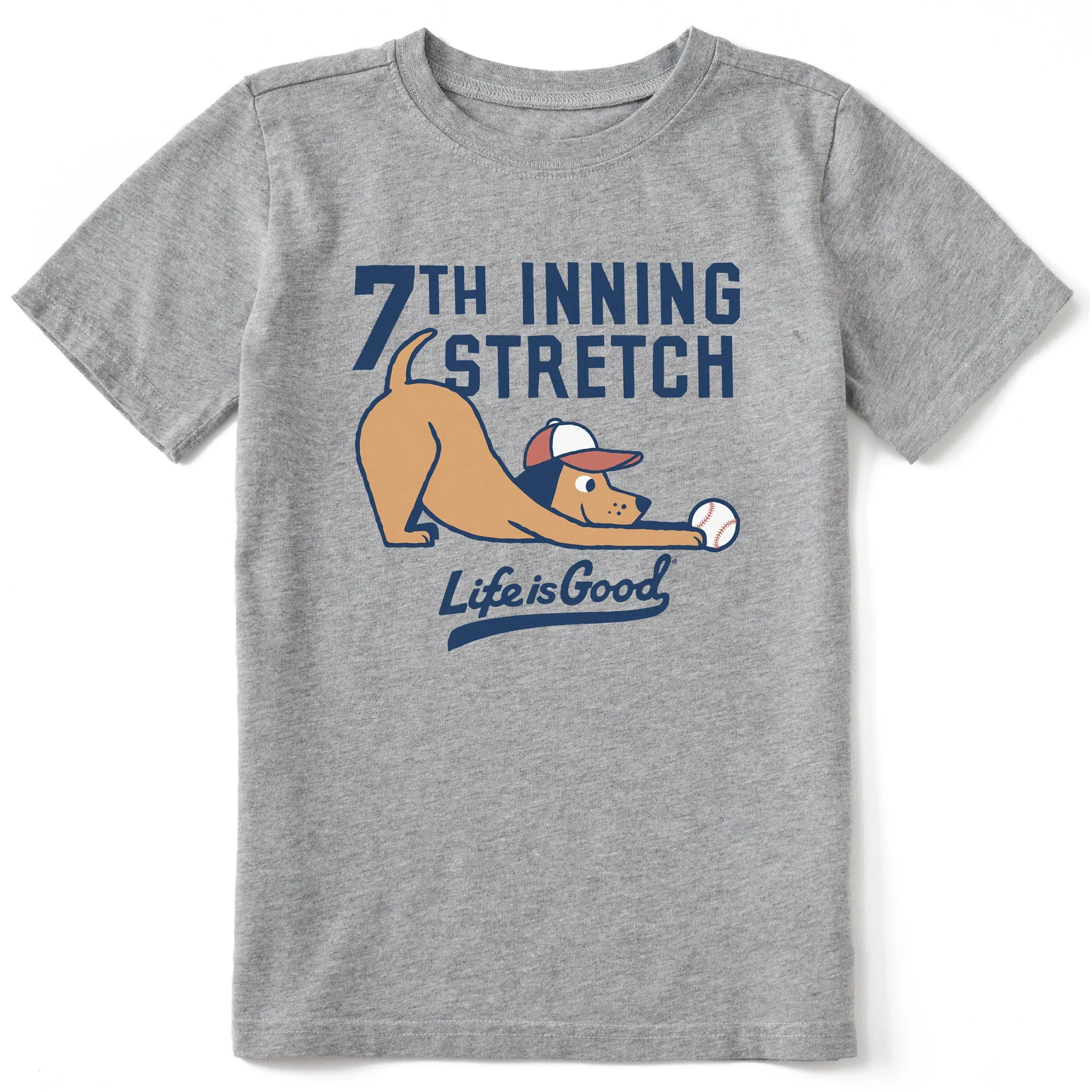 Kids 7th Inning Stretch Short Sleeve Crusher Tee Life is Good