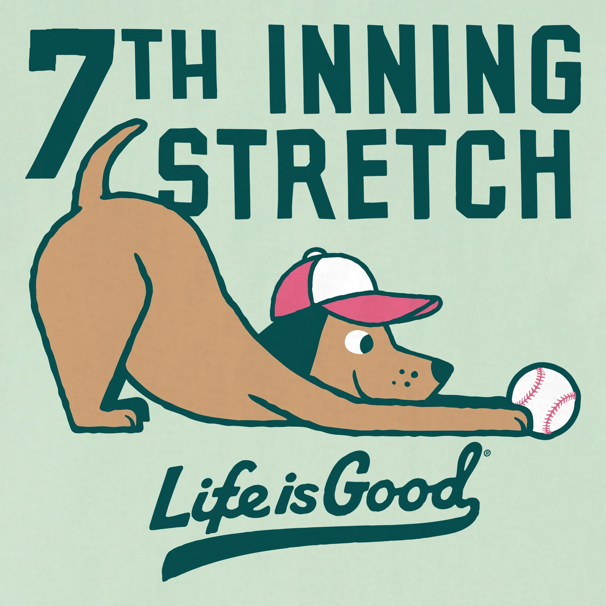Kids 7th Inning Stretch Short Sleeve Crusher Tee Life is Good
