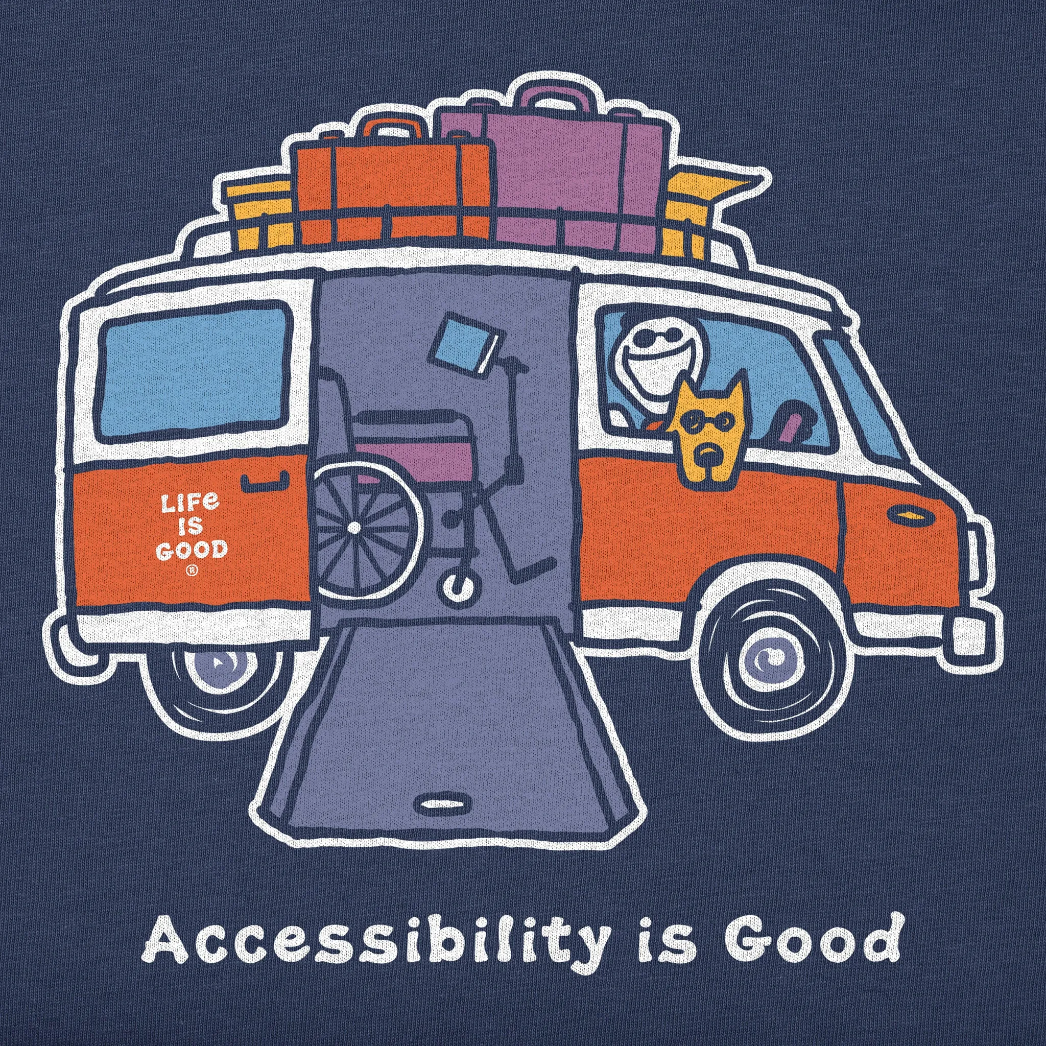 Kids Accessibility is Good Short Sleeve Crusher Tee Life is Good