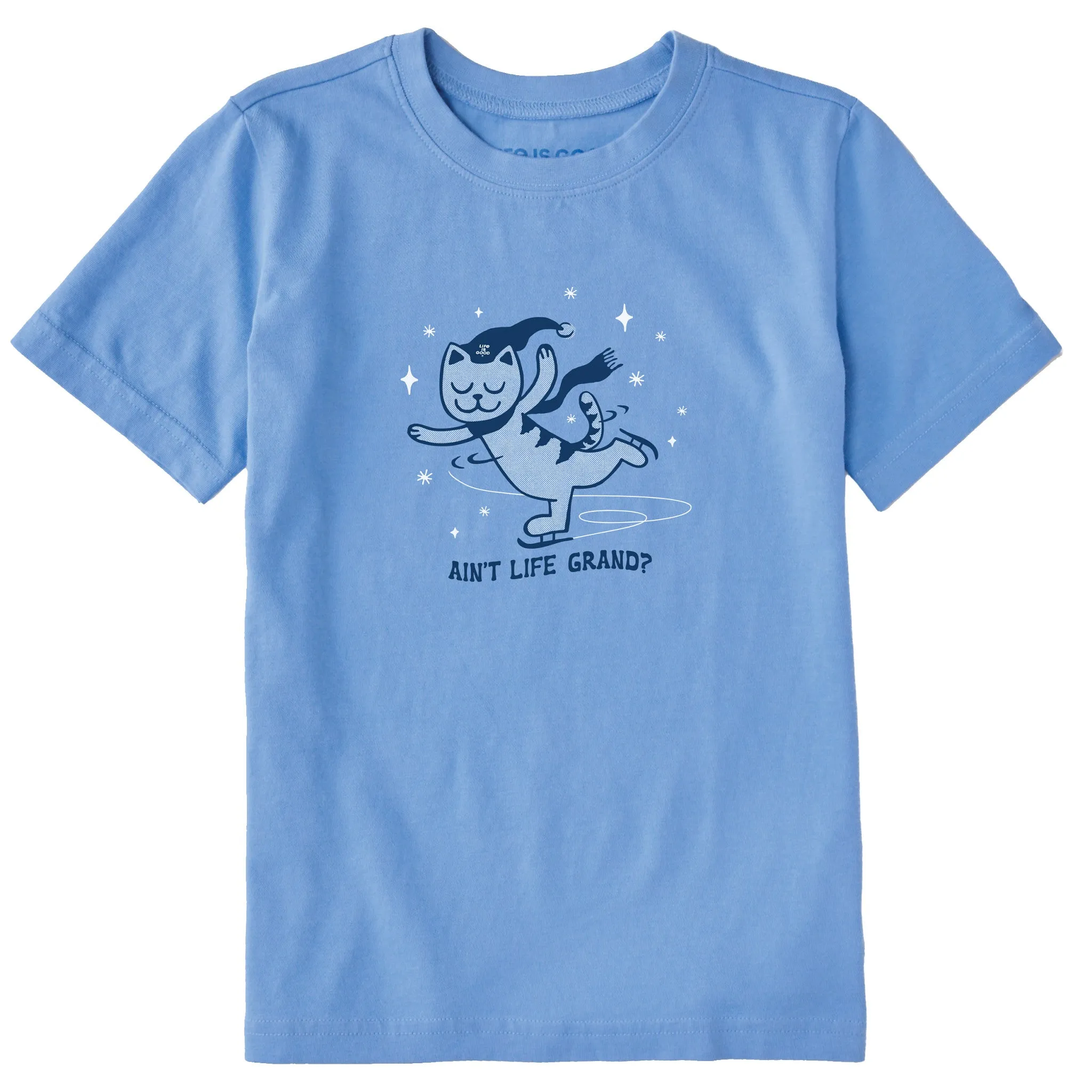 Kids Ain't Life Grand Cat Short Sleeve Crusher Tee Life is Good