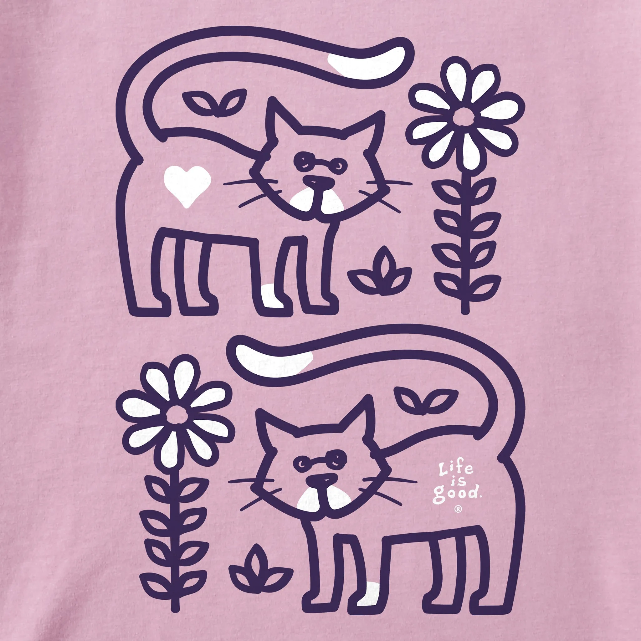 Kids Al Daisy Short Sleeve Crusher Tee Life is Good