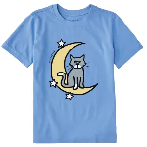 Kids Al Moon & Stars Short Sleeve Crusher Tee Life is Good