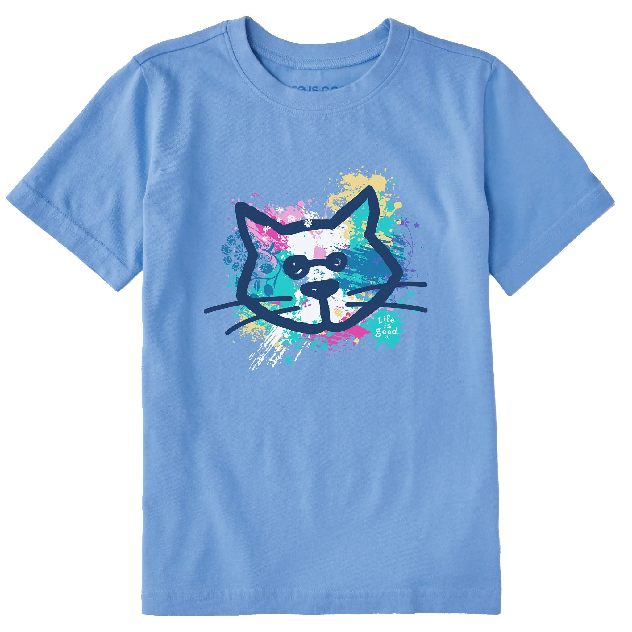 Kids Al Paint Pattern Short Sleeve Crusher Tee Life is Good