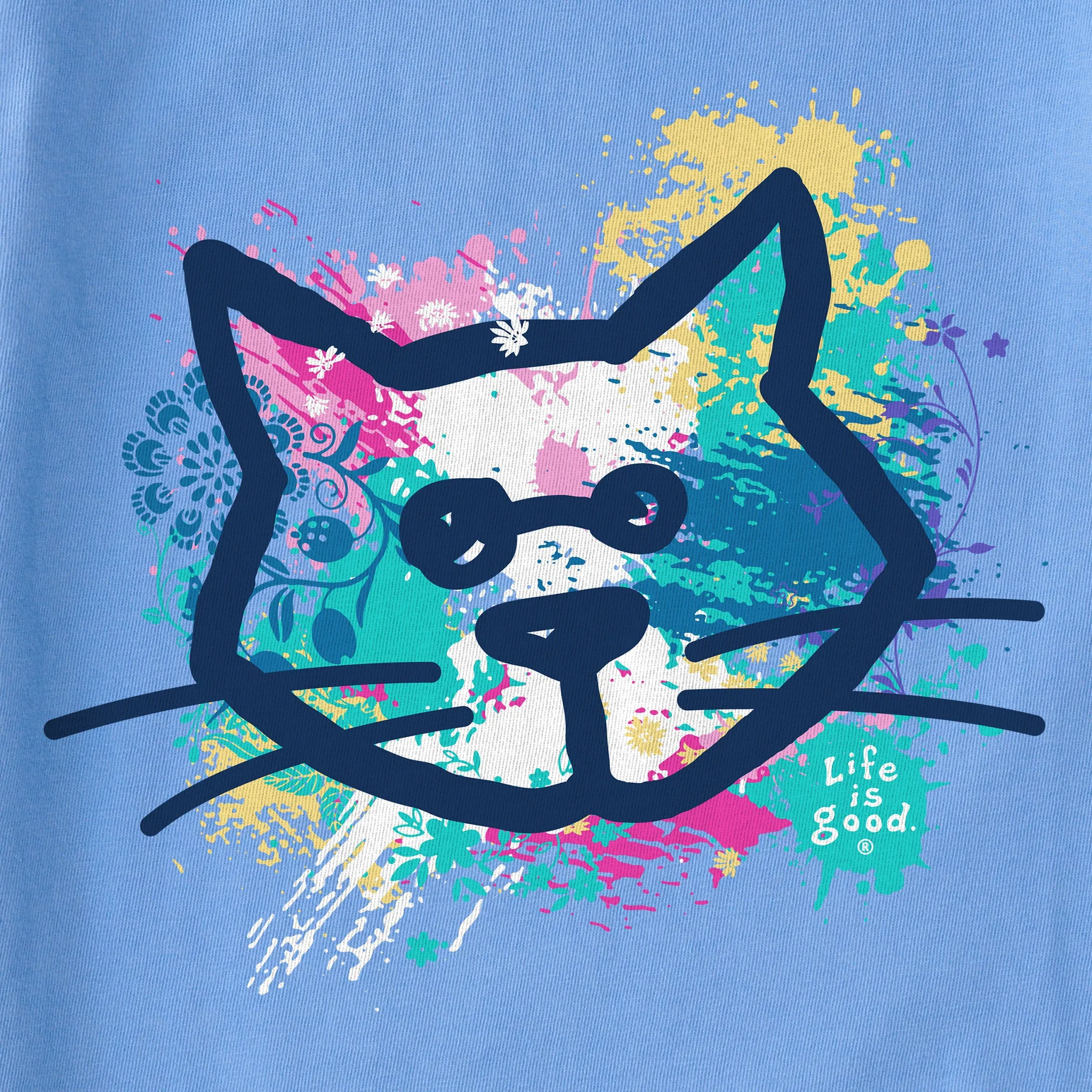 Kids Al Paint Pattern Short Sleeve Crusher Tee Life is Good