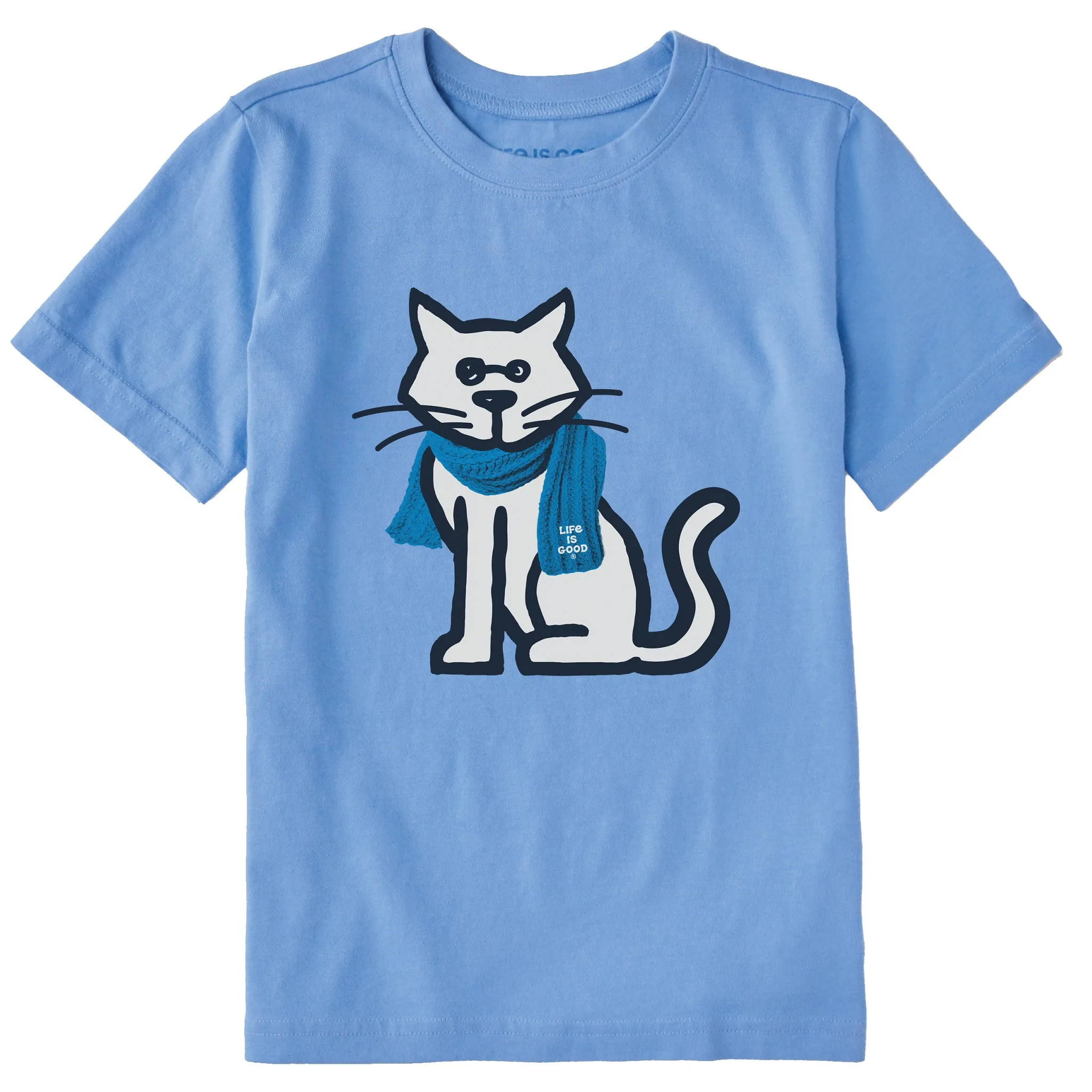 Kids Al with Scarf Short Sleeve Crusher Tee Life is Good