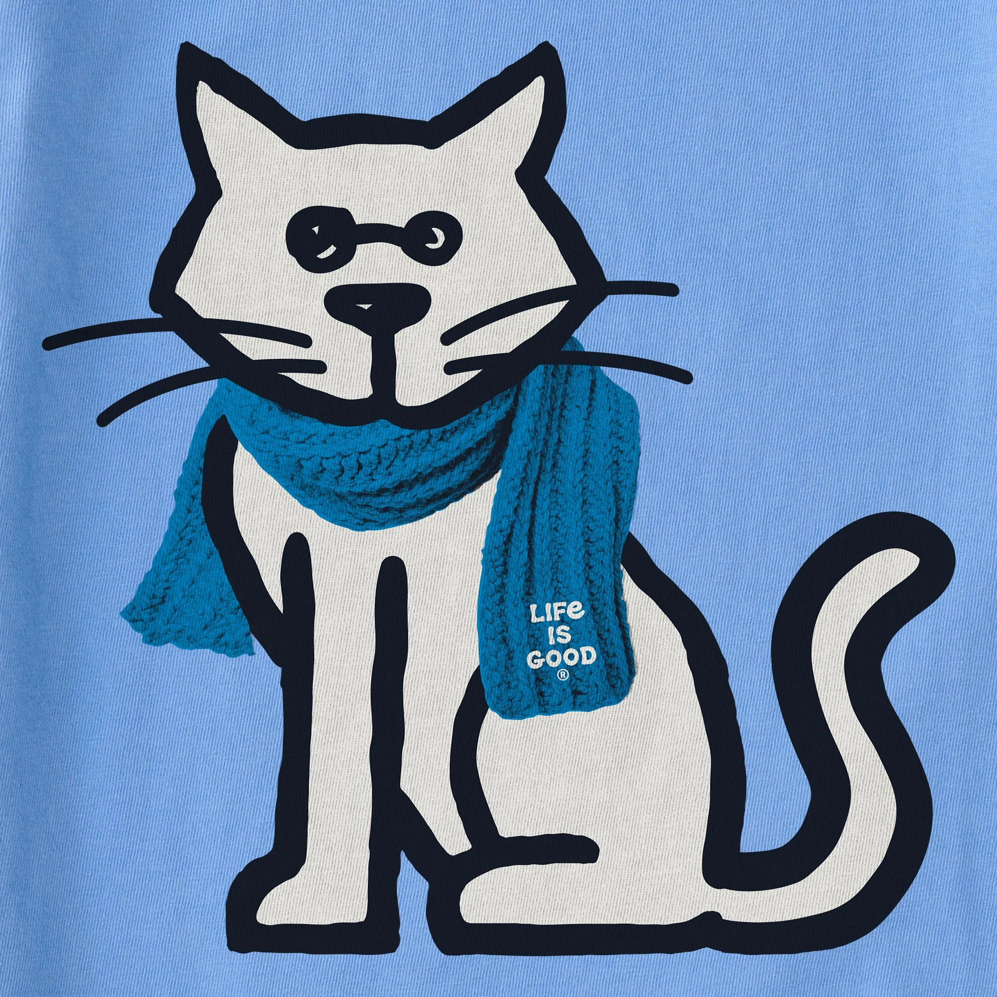 Kids Al with Scarf Short Sleeve Crusher Tee Life is Good