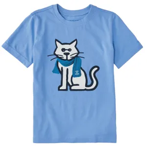Kids Al with Scarf Short Sleeve Crusher Tee Life is Good
