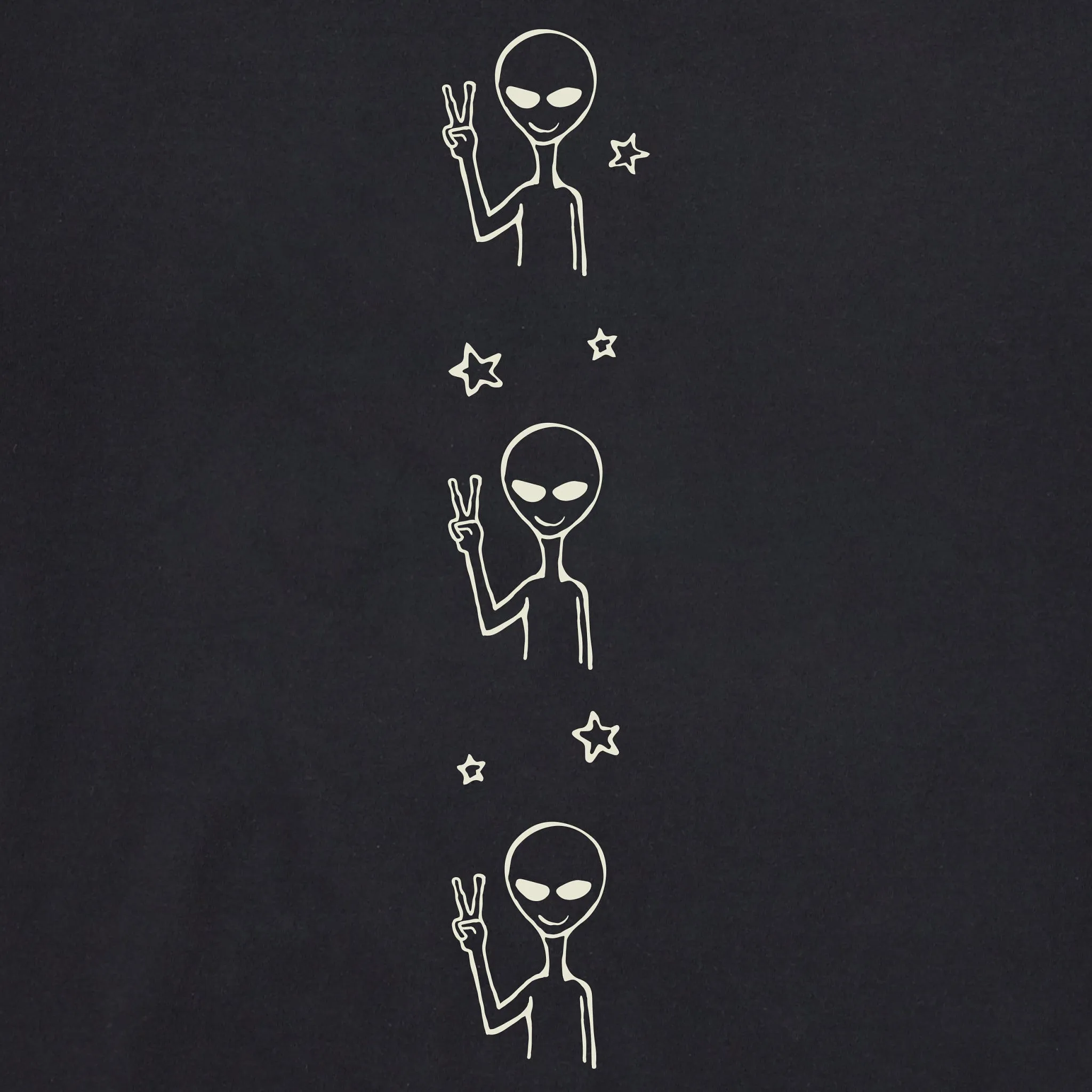 Kids Alien Peace Out Long Sleeve Crusher Tee Life is Good