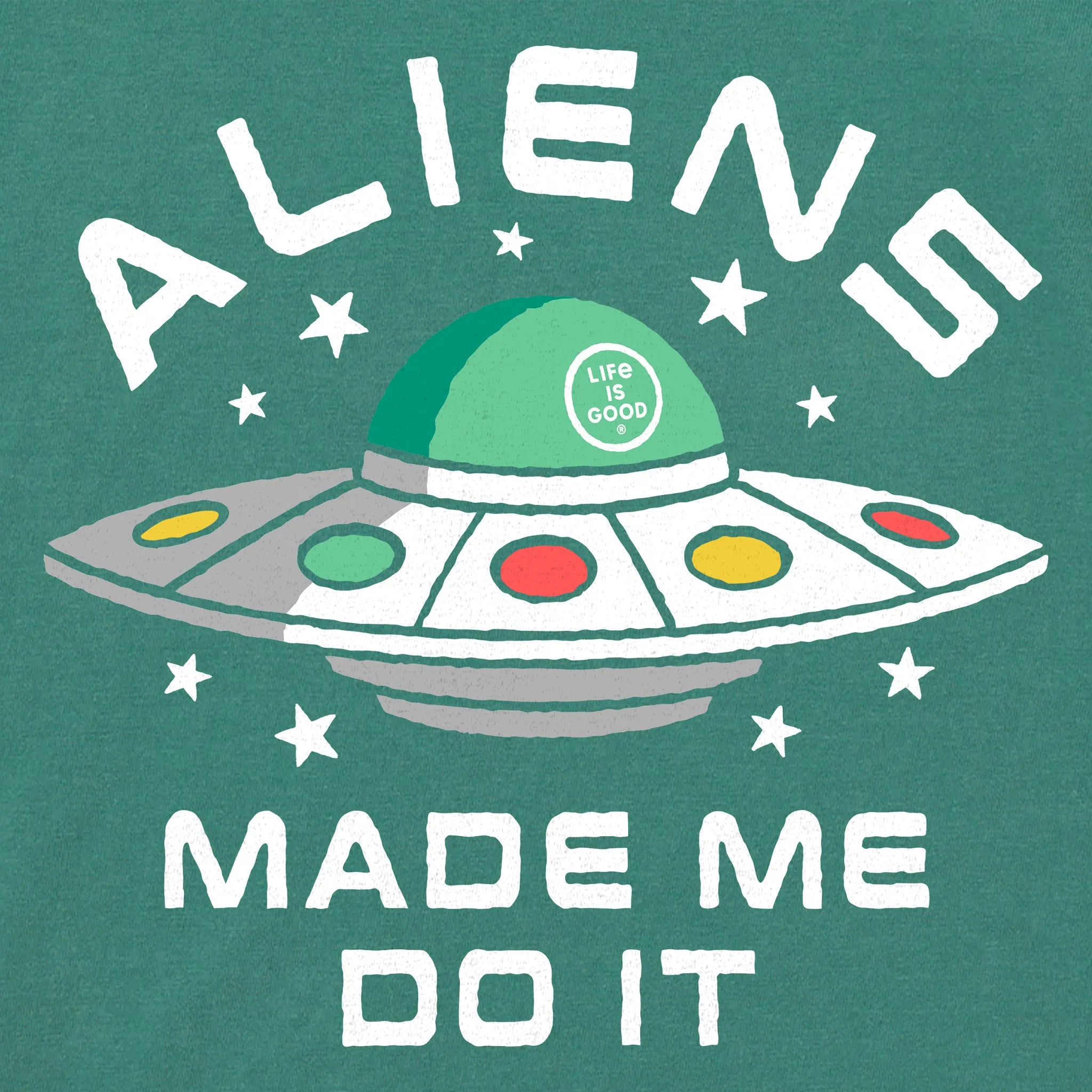 Kids Aliens Made Me Do It Short Sleeve Crusher Tee Life is Good