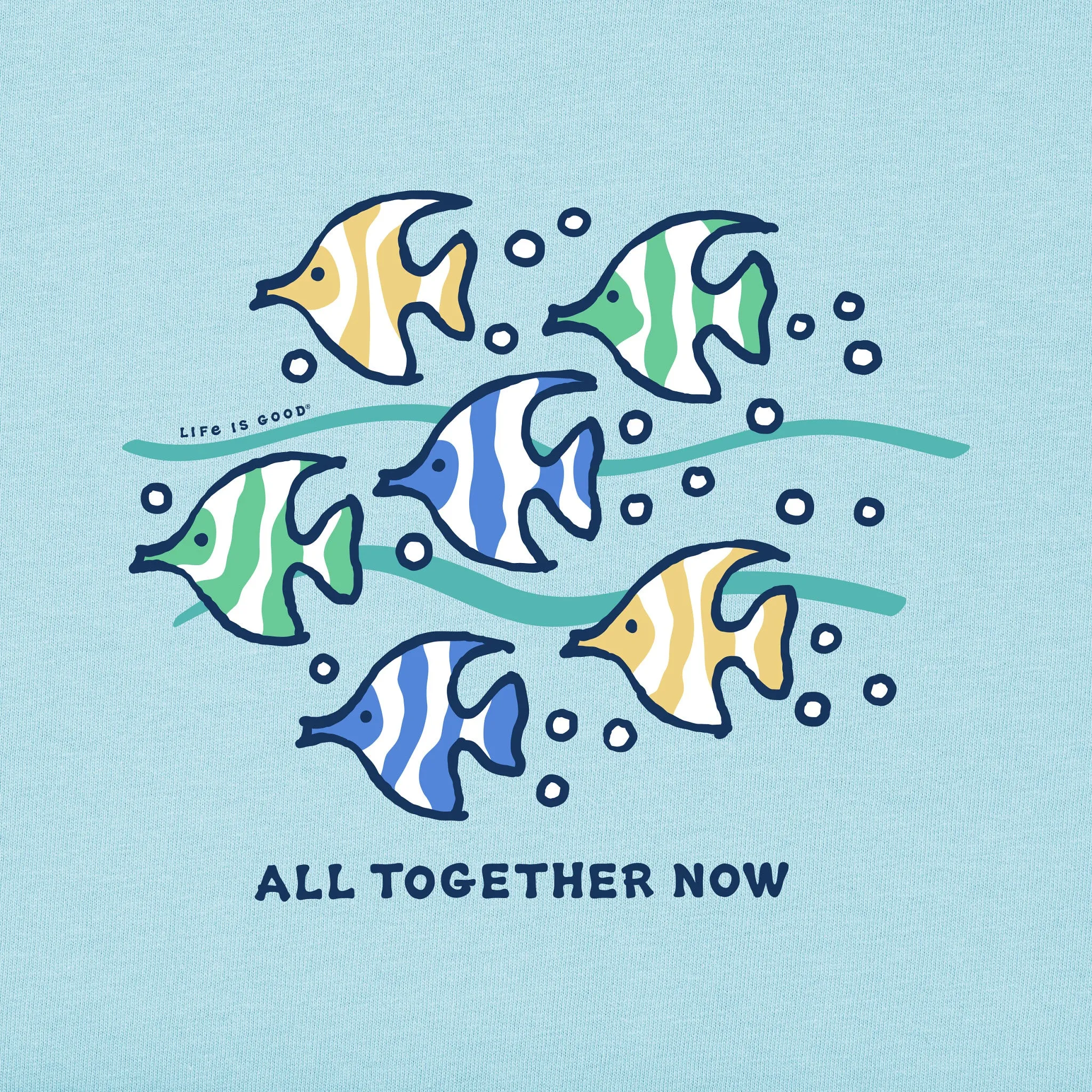 Kids All Together Now Fish Short Sleeve Crusher Tee Life is Good
